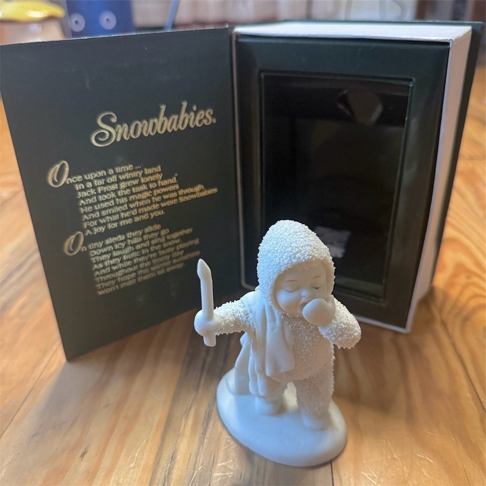 Department 56 Snowbabies I'm So Sleepy Figurine Christmas White Boxed 68810